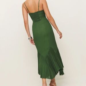 Reformation Aiko Dress in Moss